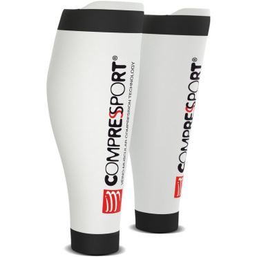 Compressport Calf R2V2 compressie tubes wit/zwart 