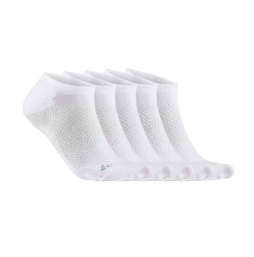 Craft CORE Dry Footies sokken 5-pack wit unisex 
