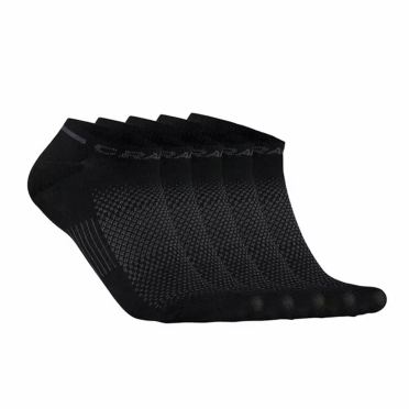 De Craft Active Shaftless sokken 5-pack zwart unisex 