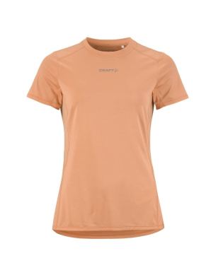 Craft ADV Essence 2 hardloopshirt korte mouw oranje dames