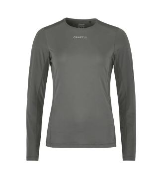 Craft ADV Essence 2 hardloopshirt lange mouw grijs dames