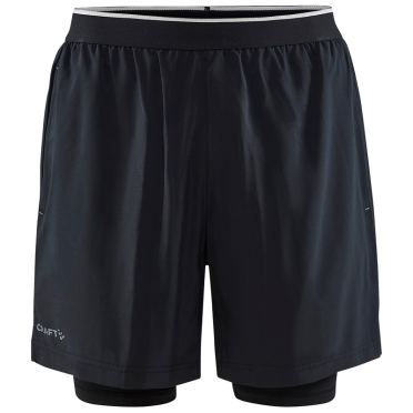 Craft ADV Essence Perforated 2-in-1 shorts zwart heren 
