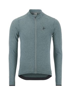 Craft Core Bike Essence Wool Jersey lange mouw blauw heren 