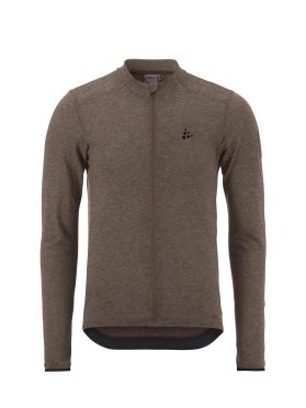 Craft Core Bike Essence Wool Jersey lange mouw bruin heren  