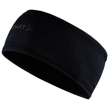 Craft Core Essence jersey hoofdband zwart 