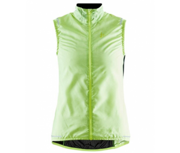 Craft Essence Light Wind mouwloos fietsvest geel dames 