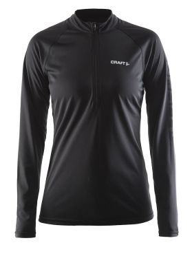 Craft Prime lange mouw hardloopshirt zwart/grijs dames 