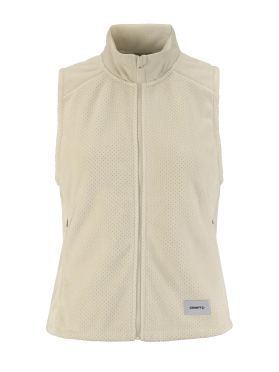 Craft Subz Fleece hardloopvest mouwloos beige dames