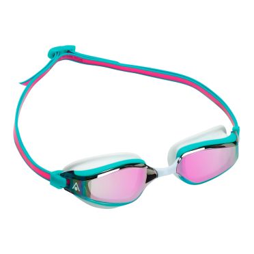 Aqua Sphere Fastlane spiegellens zwembril turquoise/roze 
