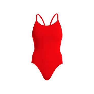 Funkita Still Red diamond back badpak dames 