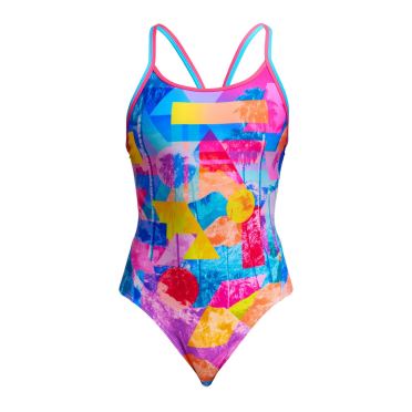 Funkita Pixel Paradise diamond back badpak dames 