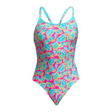 Funkita Planted Pink diamond back badpak dames 
