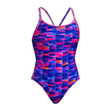 Funkita Warped Waves diamond back badpak dames 