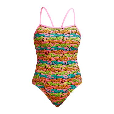 Funkita Lying Cheet Single Strap badpak dames 