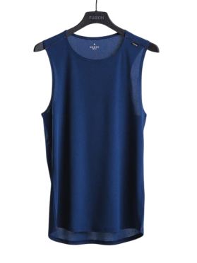Fusion run singlet blauw heren