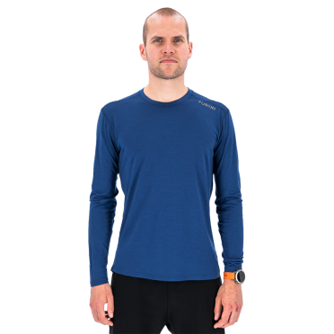Fusion Merino 150 LS Shirt blauw heren 
