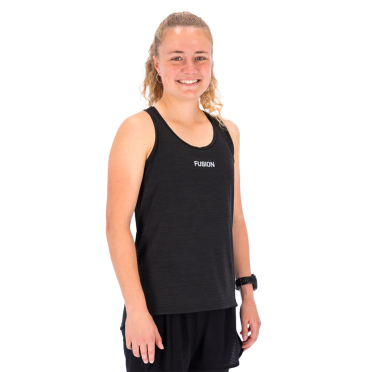 Fusion Training Top zwart dames 