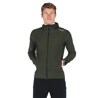 Fusion Recharge Hoodie donkergroen heren 