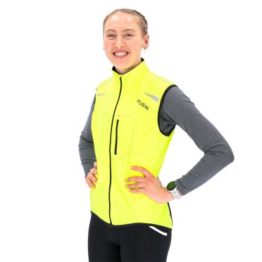 Fusion S1 Run Vest geel dames 