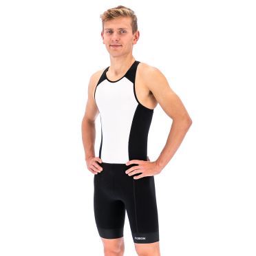 Fusion SLi Trisuit mouwloos wit/zwart heren 