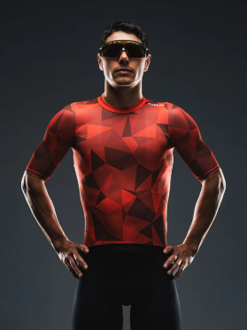 Fusion Tempo! Jersey rood unisex 