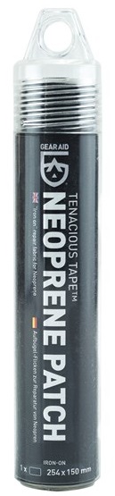Gear Aid Tenacious Tape Iron-On Neoprene Patch Black 25x15cm 