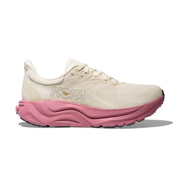 Hoka Arahi 8 hardloopschoenen Alabaster/Lingoberry WIDE dames 