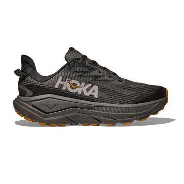 Hoka Challenger 8 GTX hardloopschoenen Asphalt Grey/Varsity Yellow heren 