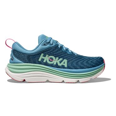 Hoka Gaviota 5 hardloopschoenen Alpine Blue/Jadeite dames
