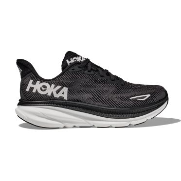 Hoka Clifton 9 hardloopschoenen zwart/wit heren 