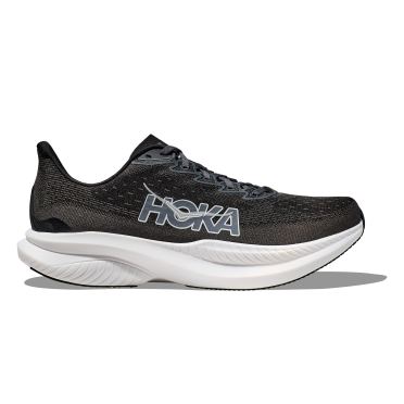 Hoka Mach 6 hardloopschoenen zwart/wit heren 