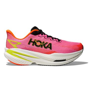 Hoka Mach X 3 hardloopschoenen Neon Rose/Neon Tangerine dames