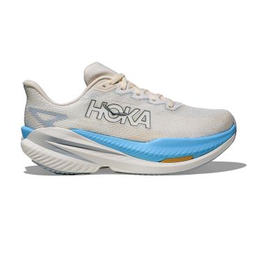 Hoka Mach X 3 hardloopschoenen White/Alabaster dames 