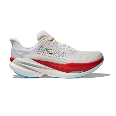Hoka Mach X 3 hardloopschoenen White/Alabaster heren 