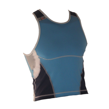 Ironman tri top mouwloos new olympic blauw heren 