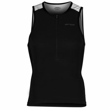 Orca Athlex tri top mouwloos zwart/wit heren 