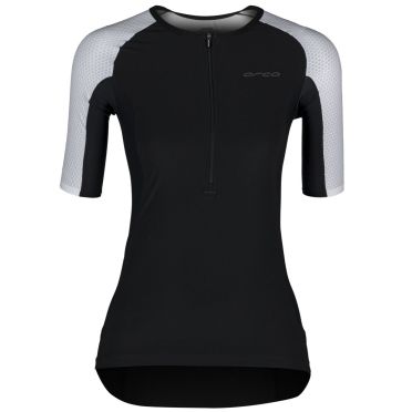 Orca Athlex tri top korte mouw zwart/wit dames 