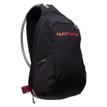 Nathan Run Sling drinkrugzak 8L zwart/rood unisex 