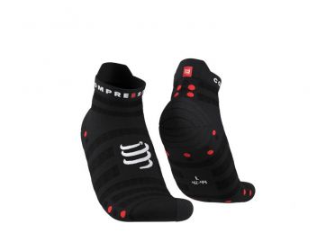 Compressport Pro racing v4.0 low cut hardloopsokken zwart 