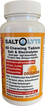 Saltolyte Kauwtabletten 60 stuks sinaasappel 