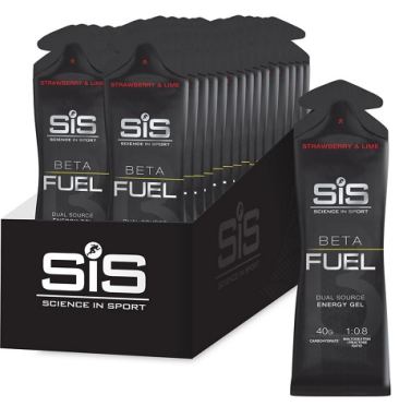 SIS Beta Fuel Aardbei Limoen energiegel 30 stuks 