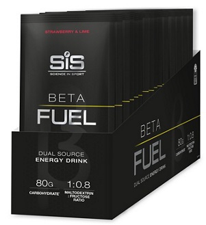 SIS Beta Fuel Aardbei Limoen energydrink sachet 15 stuks 