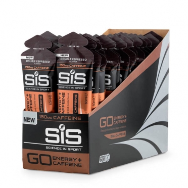 SIS GO Energy + caffeïne energiegel dubbele espresso 30 stuks 