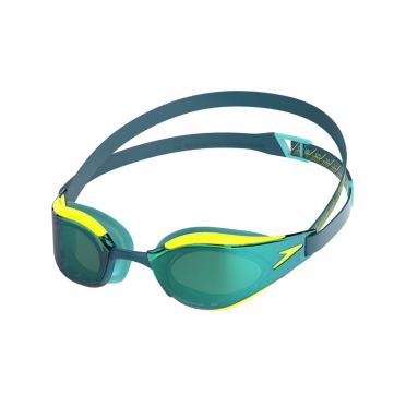Speedo fastskin hyper elite mirror zwembril geel 