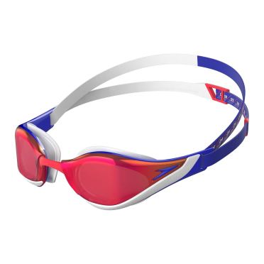 Speedo Fastskin Pure Focus Mirror zwembril rood/blauw
