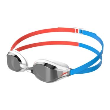 Speedo fastskin speedsocket 2 mirror zwembril rood/blauw 