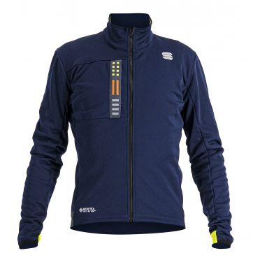 Sportful Super fietsjas lange mouw blauw heren 