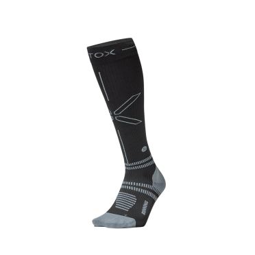 Stox Running Ultralight Socks zwart/grijs heren 
