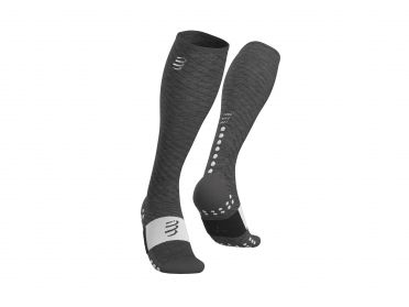 Compressport Full socks recovery compressiesokken grijs 