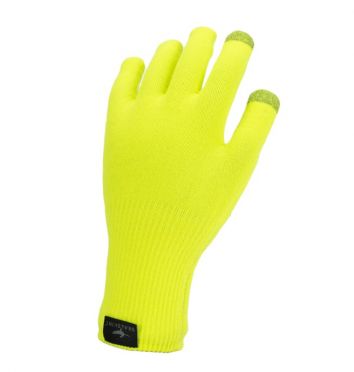 SealSkinz  Anmer Ultra grip knitted fietshandschoenen neon geel 